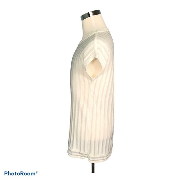 Vince Camuto Women’s Top M Medium Striped Solid - Picture 4 of 11